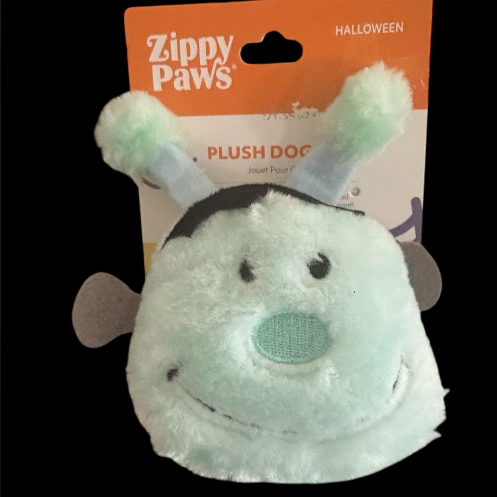 Zippy Paws Frankenstein Catepillar Dog Toy New with Squeakers